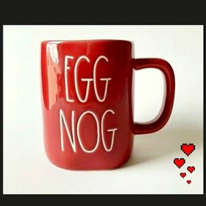 Rae Dunn Red EGG NOG mug coffee cup brand new